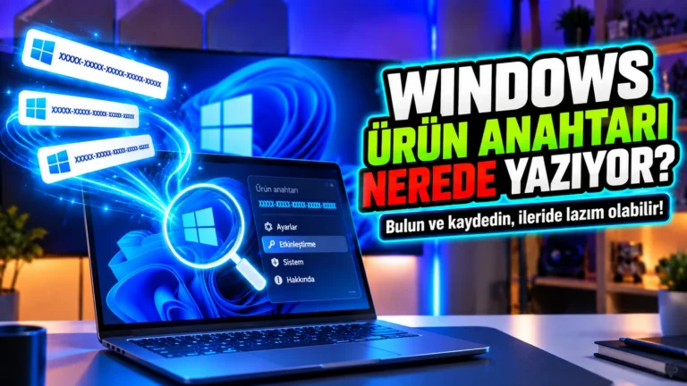 Windows ürün anahtarını bulmanın iki yolu